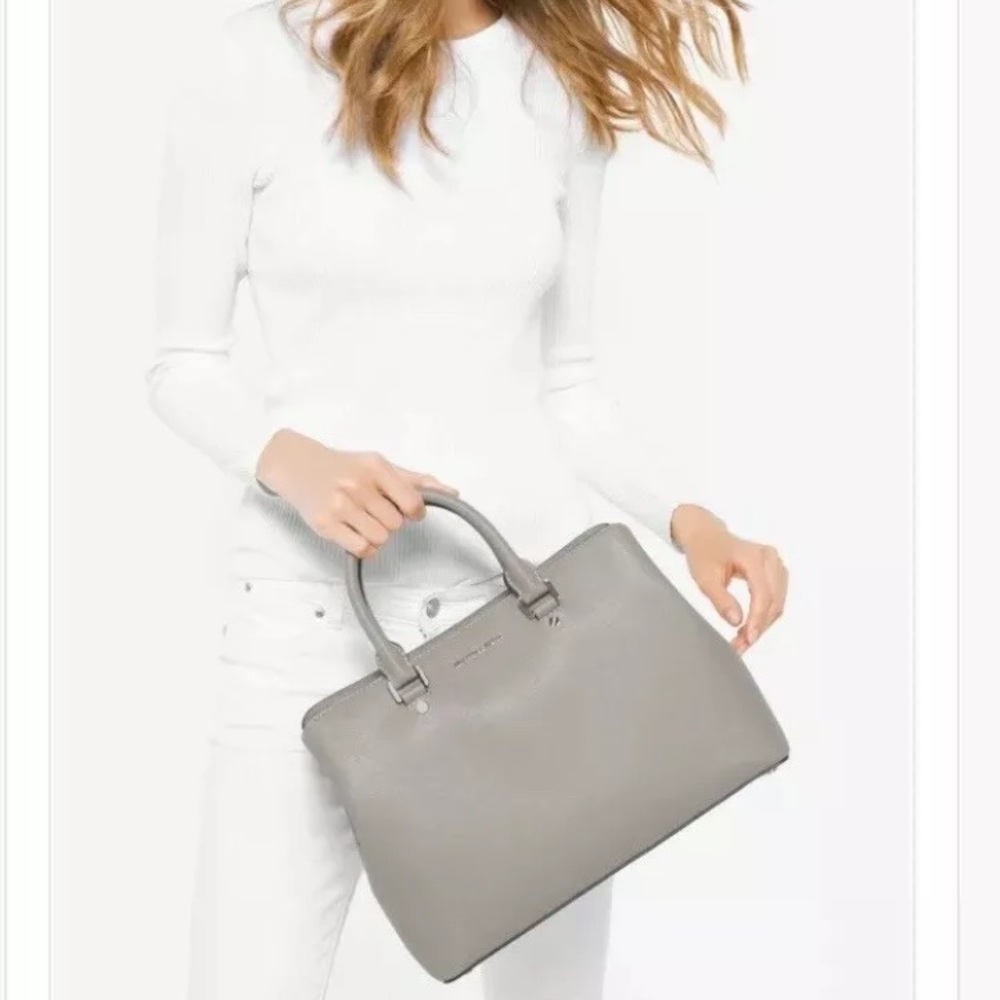 Michael Kors Savannah Leather Satchel Bag Purse